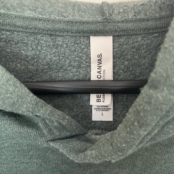 MSU Spartans College Hoodie Green White Large Cotton Blend - Picture 6 of 9